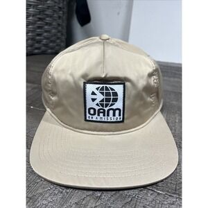Y2K Surf wear Hat On A Mission OAM Shiny Gold Tan Deadstock